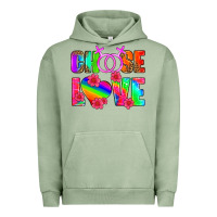 Pigment Oil Green choose love (lesbian) Urban Hoodie - HRA Design Shop