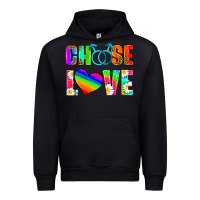 Black choose love (gay) Urban Hoodie - HRA Design Shop