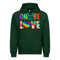 Forest Green choose love (gay) Urban Hoodie - HRA Design Shop