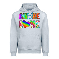 Heather Grey choose love (gay) Urban Hoodie - HRA Design Shop