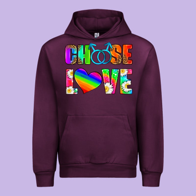 Choose Love (gay) Urban Hoodie Designed By Hra Design Shop