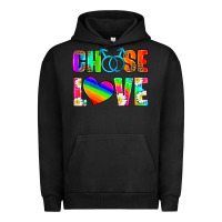 Pigment Black choose love (gay) Urban Hoodie - HRA Design Shop