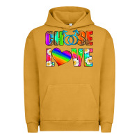Pigment Peanut Butter choose love (gay) Urban Hoodie - HRA Design Shop
