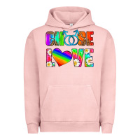 Pigment Salmon choose love (gay) Urban Hoodie - HRA Design Shop