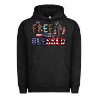 Pigment Black free and blessed Urban Hoodie - CowhideDigitalArt
