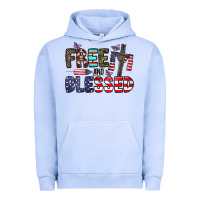 Pigment Grape Ice free and blessed Urban Hoodie - CowhideDigitalArt