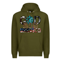 Army Green god bless america Premium Hoodie - SublimationCraftShop
