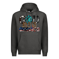 Charcoal Heather god bless america Premium Hoodie - SublimationCraftShop