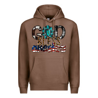 Chestnut god bless america Premium Hoodie - SublimationCraftShop