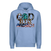 Colony Blue god bless america Premium Hoodie - SublimationCraftShop