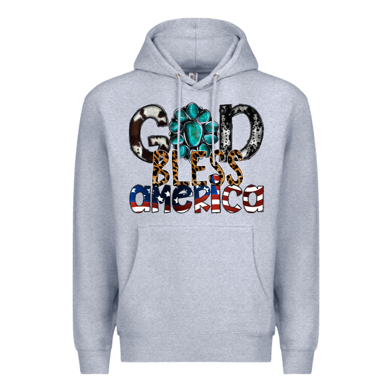 God Bless America Premium Hoodie by SublimationCraftShop | Teevron