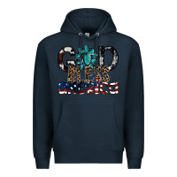 Navy god bless america Premium Hoodie - SublimationCraftShop