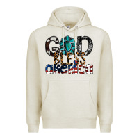 Oatmeal Heather god bless america Premium Hoodie - SublimationCraftShop