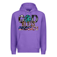 Purple god bless america Premium Hoodie - SublimationCraftShop
