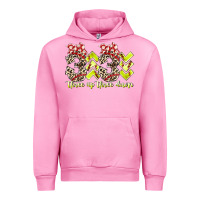 Fuchsia Pink three up theree down softball Urban Hoodie - RacoonDesign