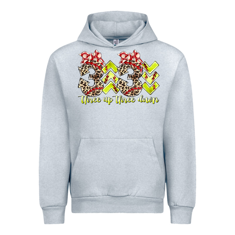 Three Up Theree Down Softball Urban Hoodie by RacoonDesign | Teevron