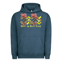 Pigment Midnight Navy three up theree down softball Urban Hoodie - RacoonDesign