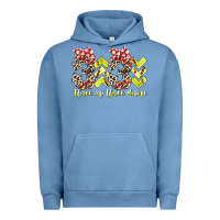 Pigment Pebble Blue three up theree down softball Urban Hoodie - RacoonDesign
