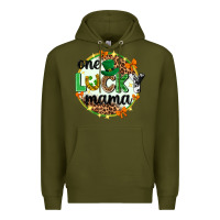 One Lucky Mama  St. Patricks Day Premium Hoodie | Teevron