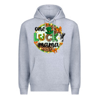 Heather Grey One lucky mama  St. Patricks Day Premium Hoodie - Neo Western