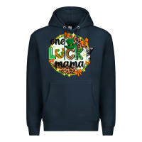 Navy One lucky mama  St. Patricks Day Premium Hoodie - Neo Western