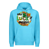 Ocean Blue One lucky mama  St. Patricks Day Premium Hoodie - Neo Western