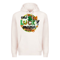 Pale Pink One lucky mama  St. Patricks Day Premium Hoodie - Neo Western