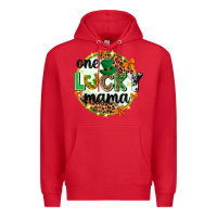 Red One lucky mama  St. Patricks Day Premium Hoodie - Neo Western