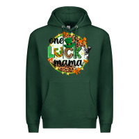 Sports Green One lucky mama  St. Patricks Day Premium Hoodie - Neo Western