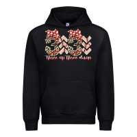 Black three up theree down Urban Hoodie - RacoonDesign
