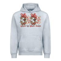 Heather Grey three up theree down Urban Hoodie - RacoonDesign