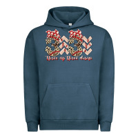 Pigment Midnight Navy three up theree down Urban Hoodie - RacoonDesign