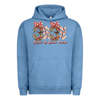 Pigment Pebble Blue three up theree down Urban Hoodie - RacoonDesign