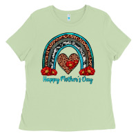 Matcha happy mother's day rainbow Ladies Tee - Artiststas