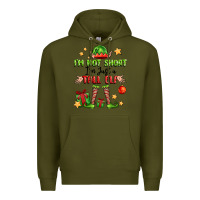 Army Green im not  im just a tall elf Premium Hoodie - FaDigitalArtStudio