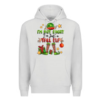 Dove Grey im not  im just a tall elf Premium Hoodie - FaDigitalArtStudio