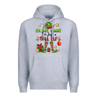Heather Grey im not  im just a tall elf Premium Hoodie - FaDigitalArtStudio