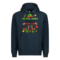 Navy im not  im just a tall elf Premium Hoodie - FaDigitalArtStudio