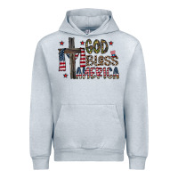 Heather Grey god bless america Urban Hoodie - CowhideDigitalArt