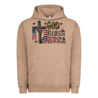 Pigment Burro god bless america Urban Hoodie - CowhideDigitalArt