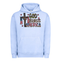 Pigment Grape Ice god bless america Urban Hoodie - CowhideDigitalArt