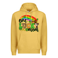Antique Gold One lucky mom St. Patricks Day Premium Hoodie - Neo Western