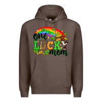 Coffee One lucky mom St. Patricks Day Premium Hoodie - Neo Western