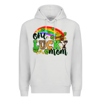 Dove Grey One lucky mom St. Patricks Day Premium Hoodie - Neo Western