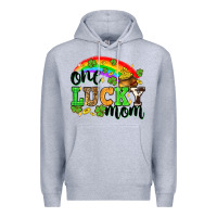 Heather Grey One lucky mom St. Patricks Day Premium Hoodie - Neo Western