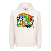 Pale Pink One lucky mom St. Patricks Day Premium Hoodie - Neo Western