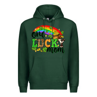 Sports Green One lucky mom St. Patricks Day Premium Hoodie - Neo Western