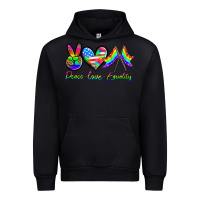 Black peace love equality Urban Hoodie - HRA Design Shop