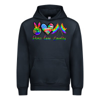 Navy peace love equality Urban Hoodie - HRA Design Shop