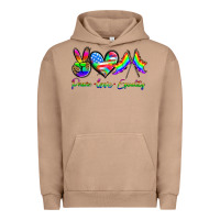 Pigment Burro peace love equality Urban Hoodie - HRA Design Shop